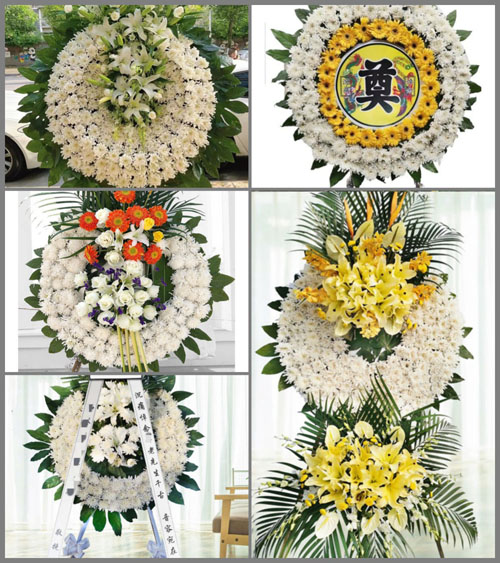 湖北孝感市大悟县河口镇陈楼村花圈速递
